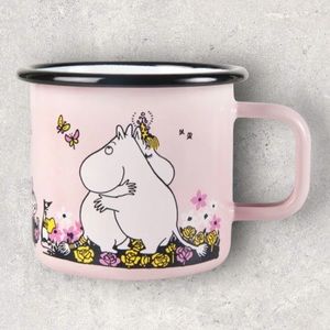 NEW! Moomin Hug Mug 3,7dl Pink - Muurla imported from Iceland.